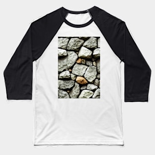 Simple Minimalistic Stone Wall, Faux Stone #9 Baseball T-Shirt